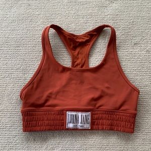 Lorna Jane Balboa Sports Bra - Dark Rust - Large